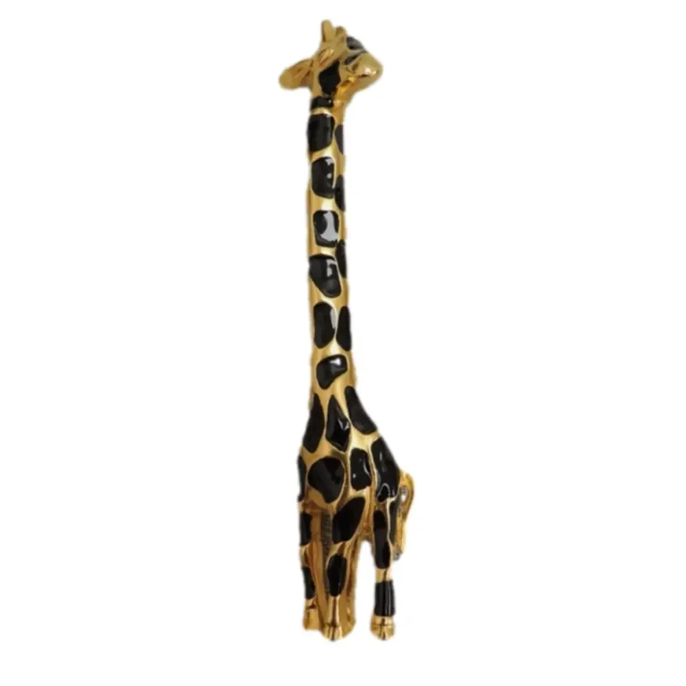 Vintage Carolee Gold/Black Giraffe Pin - Picture 7 of 9